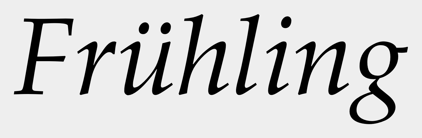 Palatino Italic